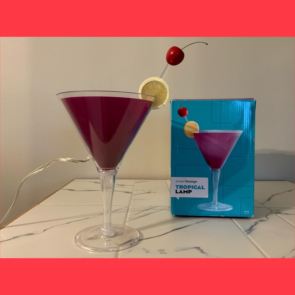 Martini Glass Shaped Lamp
